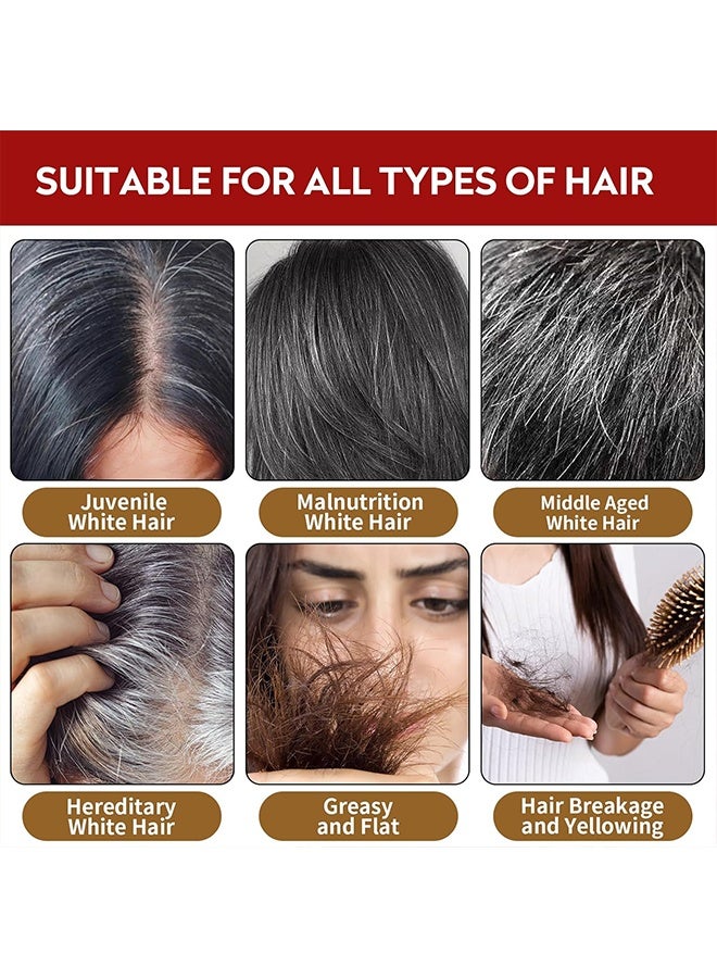 Day Wins Essence Spray, Saffron And Polygonum Multiflorum Spray, Herbal Gray Hair Spray, Essence Saffron And Polygonum Multiflorum, Herbal Extracts Hair Serum , Reverse Grey Hair For Natural Color Revivals 100ml - Image 4